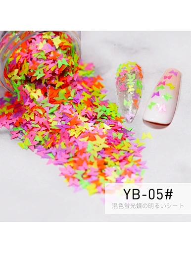 Fluorescent Butterflies Sequins